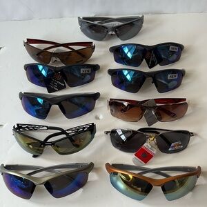 New - Lot of 11 Mens Assorted Sunglasses Summer Shades